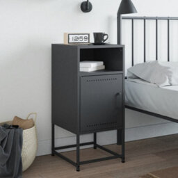 Berkfield Bedside Cabinet Anthracite 36X39X78 Cm Steel - thumbnail 3