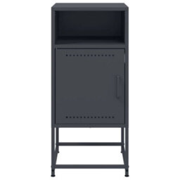 Berkfield Bedside Cabinet Anthracite 36X39X78 Cm Steel - thumbnail 6