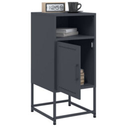Berkfield Bedside Cabinet Anthracite 36X39X78 Cm Steel - thumbnail 5
