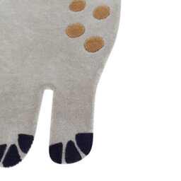 Beliani Kids Rug Dino Grey 100 X 160 Cm Wool - thumbnail 6