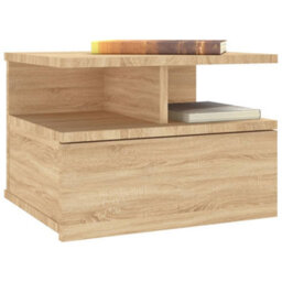 Berkfield Floating Nightstands 2 Pcs Sonoma Oak 40X31X27Cm Engineered Wood - thumbnail 3
