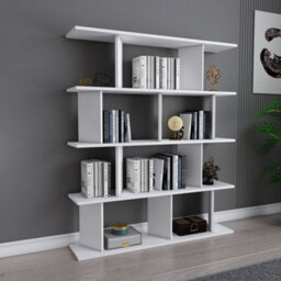 Decorotika 5-Tier Grace Bookcase Bookshelf Shelving Unit Display Unit - White - thumbnail 2