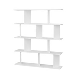 Decorotika 5-Tier Grace Bookcase Bookshelf Shelving Unit Display Unit - White - thumbnail 5