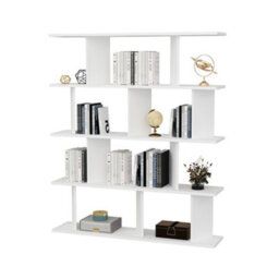 Decorotika 5-Tier Grace Bookcase Bookshelf Shelving Unit Display Unit - White - thumbnail 4