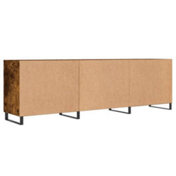 Berkfield Tv Cabinet Smoked Oak 150X30X50 Cm Engineered Wood - thumbnail 8