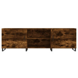 Berkfield Tv Cabinet Smoked Oak 150X30X50 Cm Engineered Wood - thumbnail 5