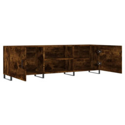 Berkfield Tv Cabinet Smoked Oak 150X30X50 Cm Engineered Wood - thumbnail 6