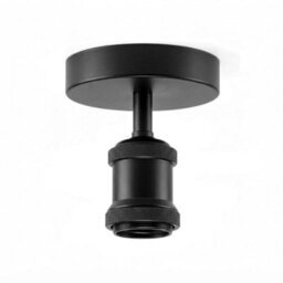 Single Head Fully Earth Ceiling Light Retro Flush Mount E27 Lamp Holder Sconce Chandeliers Pendent Set For Living Room - thumbnail 1