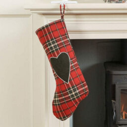Dibor Pack Of 3 Highland Tartan Xmas Gift Decoration Christmas Stocking For Kids - thumbnail 4