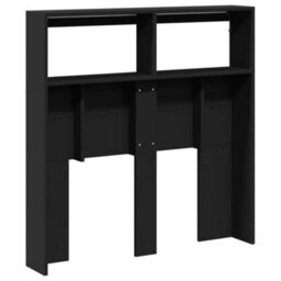 Berkfield Headboard Cabinet With Led Black 100X17X102 Cm - thumbnail 8