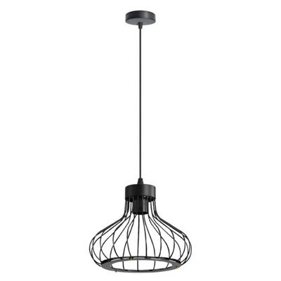 Metal Single Bulb Guard Cage Pendant Lights - image 1