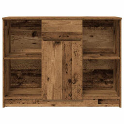 Berkfield Sideboard With Drawer Old Wood 101X35X76 Cm Engineered Wood - thumbnail 6