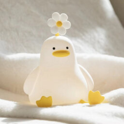 Night Light Cute Duck Led Usb Rechargeable Silicone Lamp Touch Switch Bedroom Decoration Gift - thumbnail 2