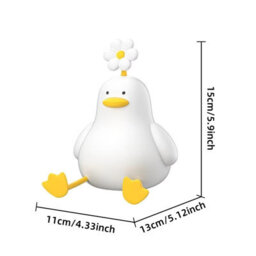 Night Light Cute Duck Led Usb Rechargeable Silicone Lamp Touch Switch Bedroom Decoration Gift - thumbnail 3