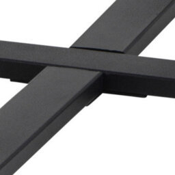 Wyld Haus Stovring Black Marble-Effect Round Coffee Table With Black Hairpin Legs 770mm - thumbnail 8