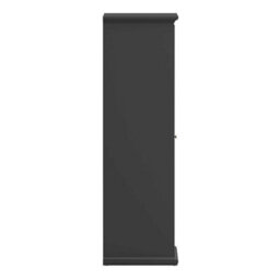 Wyld Haus Osaka Farmhouse Dark Grey 2-Door Matt Wooden Wardrobe - thumbnail 5