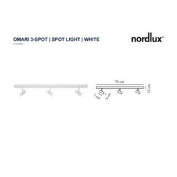 Nordlux Omari Metal Spot Light 3-Level Dimming White,mains Led - thumbnail 3