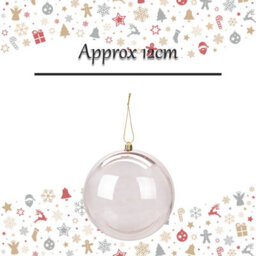 Christmas Bauble Decoration Hanging Tree Ornament X 1 12Cm Rose Gold - thumbnail 2