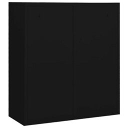 Berkfield Office Cabinet Black 90X40X102 Cm Steel - thumbnail 5