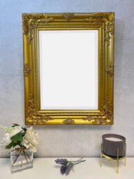 Downton Interiors Antique Gold Wood Frame Wall Mirror 53Cm