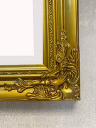 Downton Interiors Antique Gold Wood Frame Wall Mirror 53Cm - thumbnail 3