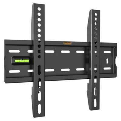 "Vonhaus Flush Tv Bracket For 15-42"" Screens, Ultra-Slim Wall Mount W/spirit Level, 40Kg Capacity, Max Vesa: 300X200M" - image 1