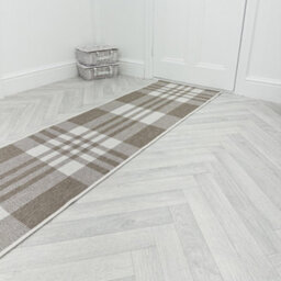 Chequered Indoor/outdoor Hallway Runner Rug - Durable, Reversible & Hardwearing Carpet For Home Or Garden - thumbnail 6