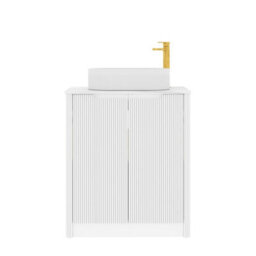 Royal Bathrooms Avenza 800mm Matt White Floor Standing Bathroom Vanity Unit 2 Door With Lyon Basin - thumbnail 6