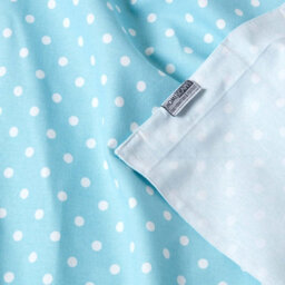 Homescapes Cotton Blue Polka Dots And Stripes Sofa Throw - thumbnail 7