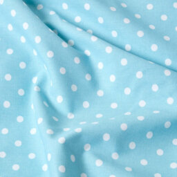 Homescapes Cotton Blue Polka Dots And Stripes Sofa Throw - thumbnail 4