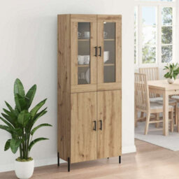 Walplus Highboard Artisan Oak 69.5 X 34 X 180 Cm Engineered Wood - thumbnail 4