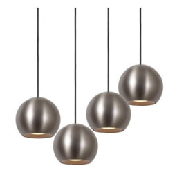 Lucide Montana Led 16 Light Cluster Ceiling Pendant Light With Remote Control Grey - thumbnail 3