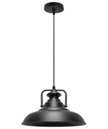 Long Life Lamps Company Retro Industrial Vintage Ceiling Pendant Light Black Metal Lamp Shade M0076 - thumbnail 3