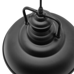 Long Life Lamps Company Retro Industrial Vintage Ceiling Pendant Light Black Metal Lamp Shade M0076 - thumbnail 5