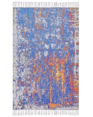 Beliani Handwoven-Look Area Rug Multicolour Abstract 150 X 230 Cm - image 1