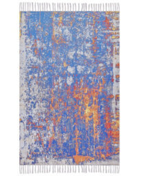 Beliani Handwoven-Look Area Rug Multicolour Abstract 150 X 230 Cm - thumbnail 1