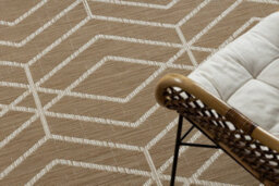 RugsX Flat 48956265 Sisal Carpet Geometric - Natural Beige Straw Color, String 200X290 Cm - thumbnail 5
