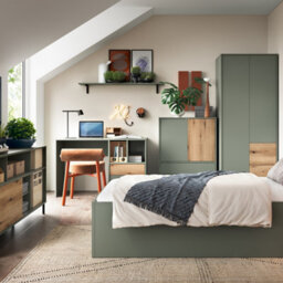Furniture To Go Darwin Sideboard 2 Door 2 Drawer In Green/oak - thumbnail 3