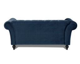 Home Detail Mayfair Velvet Fabric 3 Seater Sofa, Midnight Blue - thumbnail 3