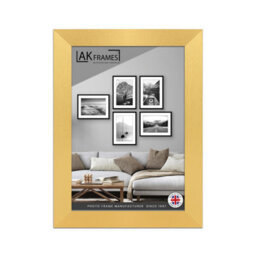 "AK Frames 7X5"" Gold Poster Frame - Modern Picture Frame For Wall Art, Prints And Photos - Durable And Stylish Display Frame" - thumbnail 1