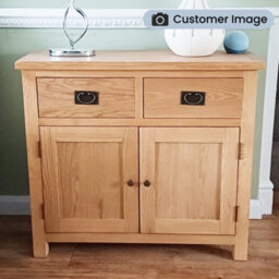 Surrey Oak Small Sideboard Fully Assembled   - By Roseland Furniture - thumbnail 3