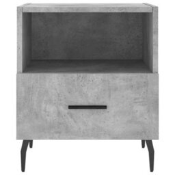 Berkfield Modern Bedside Cabinets 2 Pcs Concrete Grey 40X35X47.5 Cm Engineered Wood - thumbnail 7