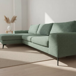 Abakus Direct Venice Chenille Corner Sofa In Rifle Green Left Facing With Deep Seats And Extra-Wide Padded Arms - thumbnail 6
