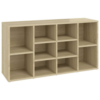 Berkfield Sturdy Shoe Bench Sonoma Oak 103X30X54.5 Cm Engineered Wood - image 1