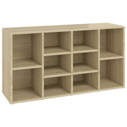 Berkfield Sturdy Shoe Bench Sonoma Oak 103X30X54.5 Cm Engineered Wood - thumbnail 1