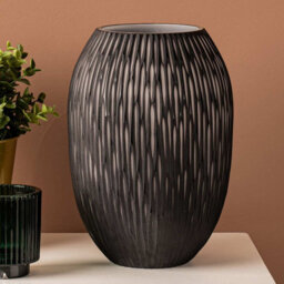 Vanity Living 24Cm Black And White Handmade Glass Vase Modern Decorative Vase For Living Room - thumbnail 1