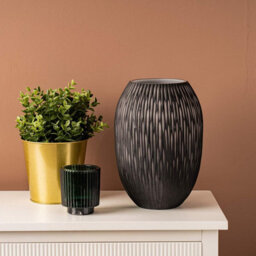 Vanity Living 24Cm Black And White Handmade Glass Vase Modern Decorative Vase For Living Room - thumbnail 4