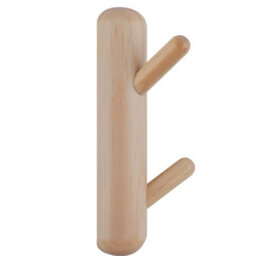 Keypak Wall Mounted Totem Coat Rack - 3 Hook Scandi Branch Hanger - Wooden Hook Rail For Towels, Hats & Bags In Hallway, Bedroom - thumbnail 7