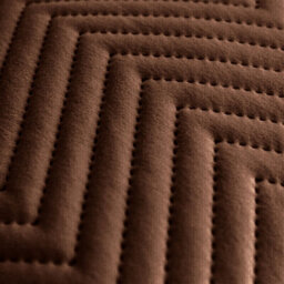 Ameha Coffee Embossed Velvet Cushions Set, 18X18 Inch, Includes 4 Filled Cushions & 4 Covers, Breathable & Anti Allergic - thumbnail 9