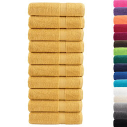 Berkfield Durable Premium Bath Towels Solund 10Pcs Gold 100X150Cm 600Gsm